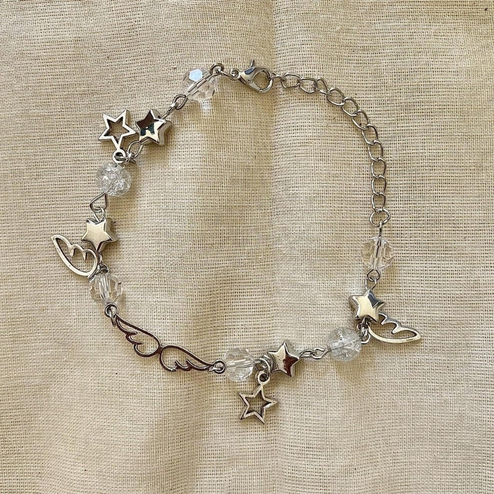 Silver Star Charm Bracelet